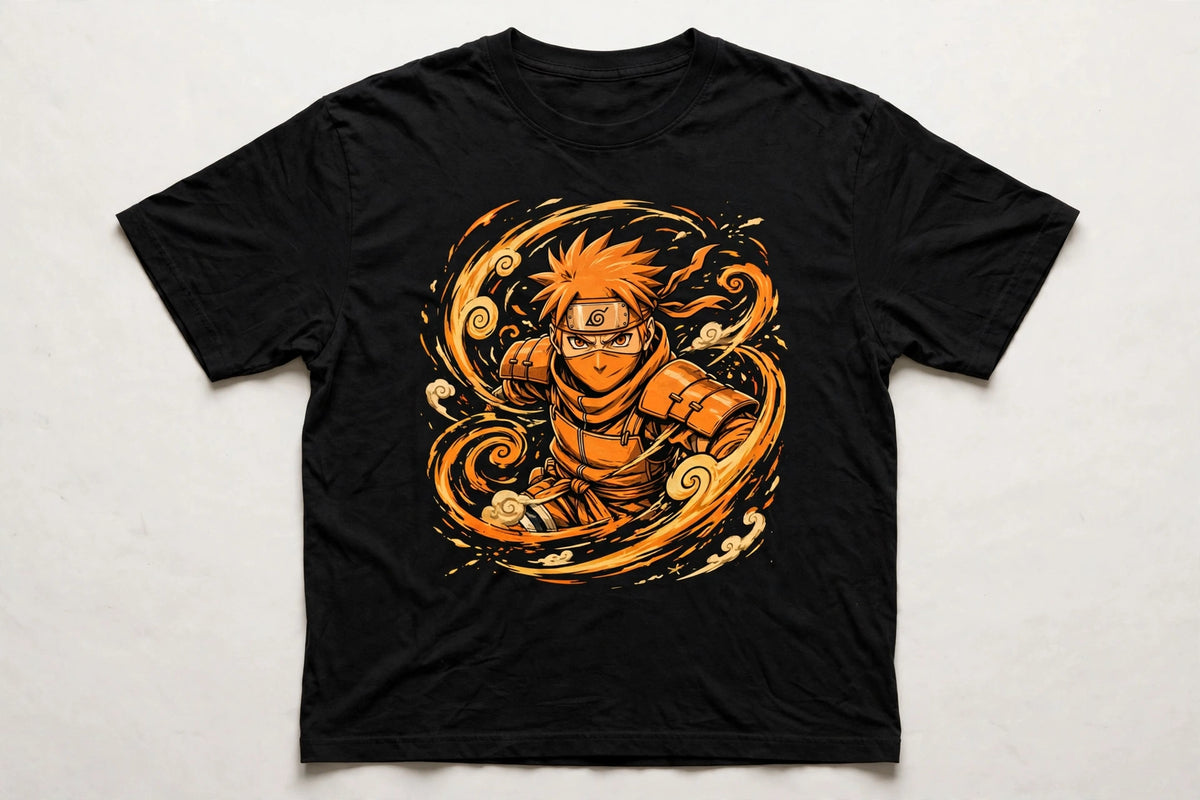 Anime Orange Ninja T-Shirt