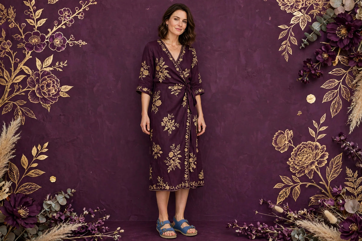 Woman wearing Blue Women's Everyday Sandals