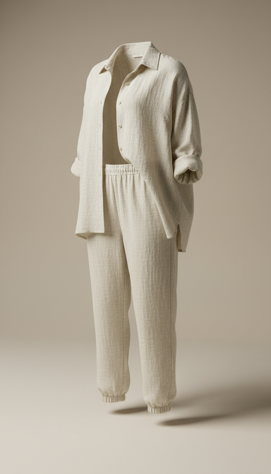 Ivory Linen Lounge Set