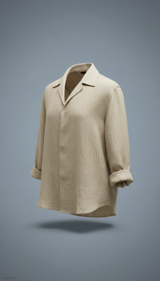 Beige Linen Shirt