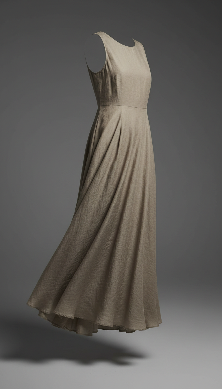 Taupe Midi Dress