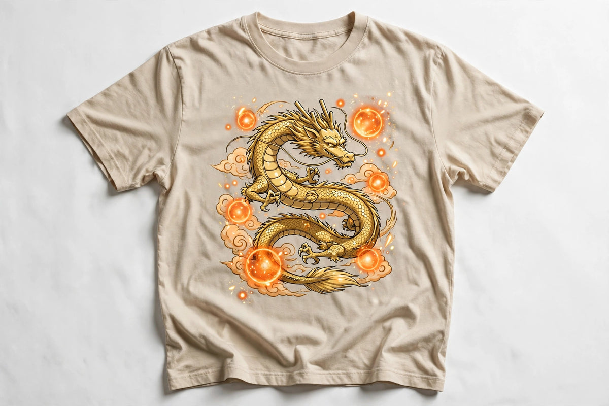 Anime Golden Dragon T-Shirt