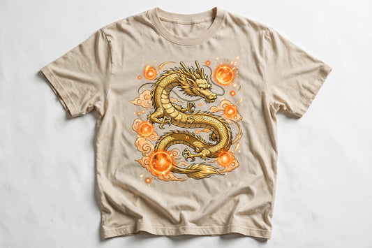 Anime Golden Dragon T-Shirt