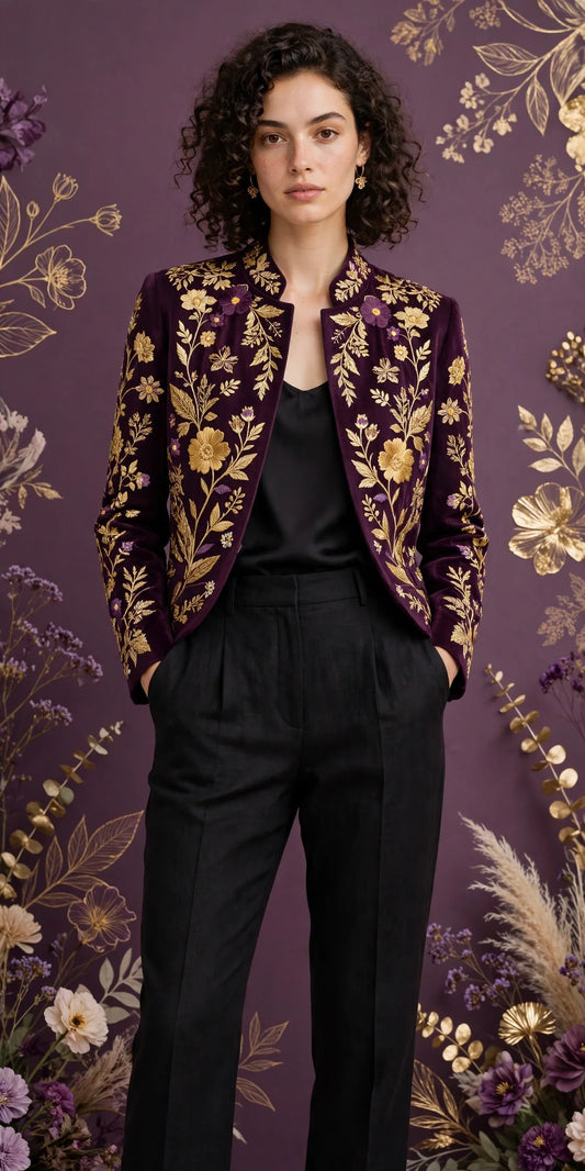 Person wearing Black Oat linen tailored pants