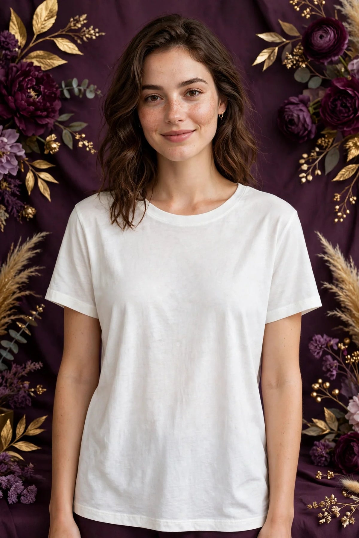 Person wearing White Relaxed Everyday Jersey Top