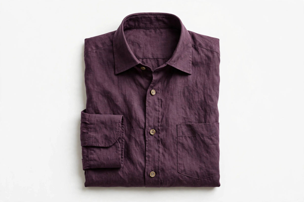 Plum Linen Shirt