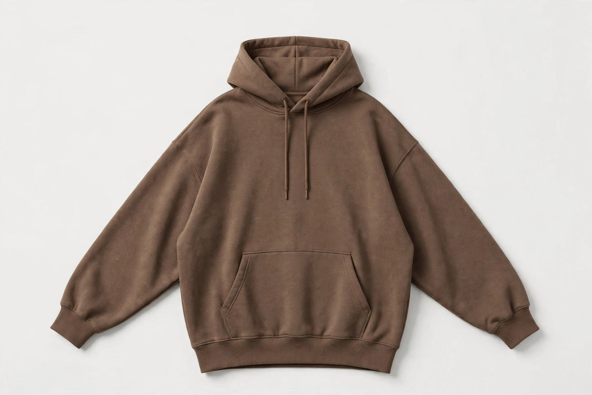 Women's Oversized Street Hoodie - Brown